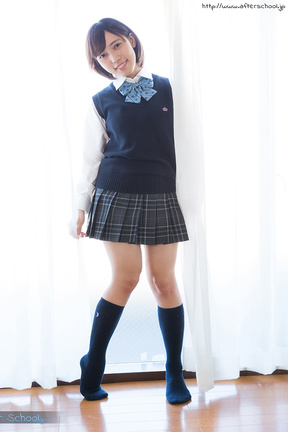 Breasty Fujikawa Reina flashing panties and stripping uniform