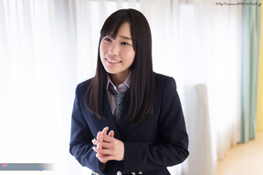Pretty student Kasugano Yui masturbating and giving handjob