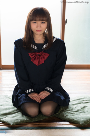 Kogal Kitagawa Yuzu strips uniform and bra and panties