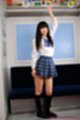 Saaya sakura in classroom wearing uniform