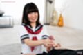 Milking cum from cock on her knees in uniform