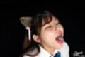 Eyes closed tongue out cum in mouth