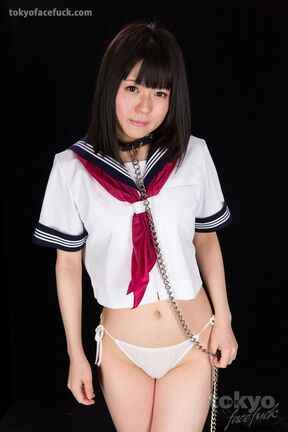 Kogal Araki Mai face fucked on her knees wearing uniform