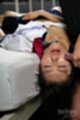 On her back cumming on her face