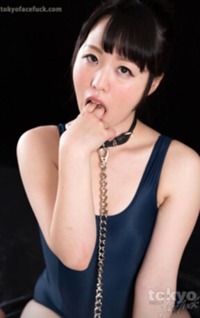 Shirayuki Yuka wearing swimsuit and bondage chain face fucked and facial